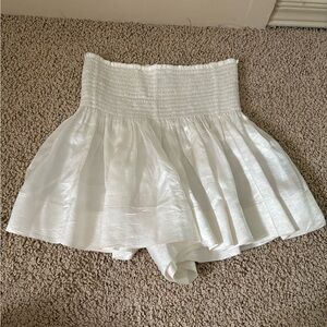 Koch White High-Waisted Skort